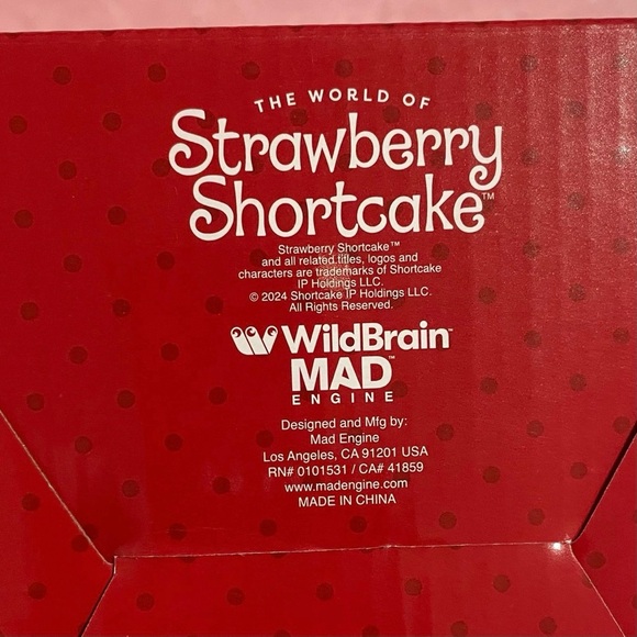 Strawberry Shortcake Cute Pink Ramen Noodle Bowl with Lid - Picture 6 of 6